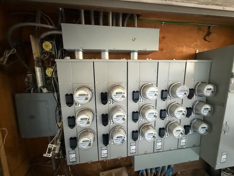 Multi-meter service — 15-meter interior array