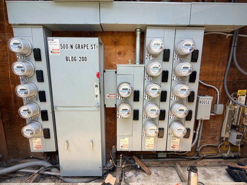 Multi-meter service — 500 N Grape St, Building 200