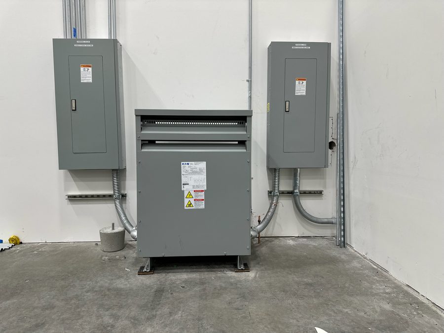 Transformer install — Commercial dry-type