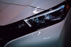 front headlight of nissan leaf
