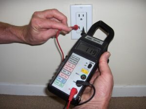 checking voltage of outlet