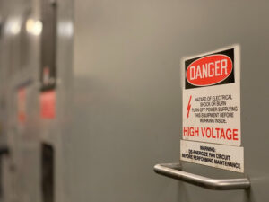electrical danger sign